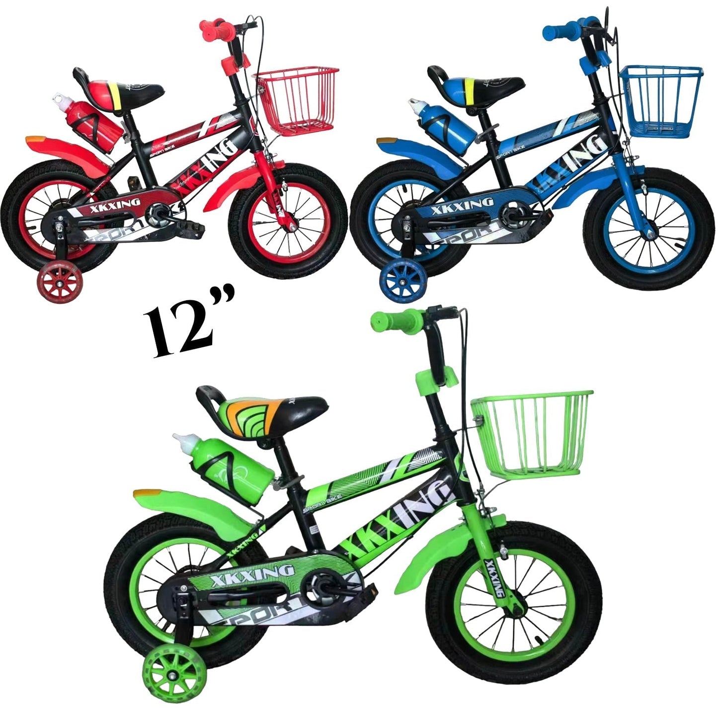 Biciclete pentru copii 12 inch/16 inch cu roți auxiliare