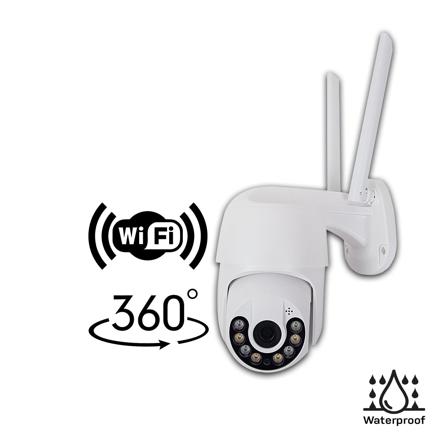 CAMERA DE SECURITATE WIFI CU 2 ANTENE