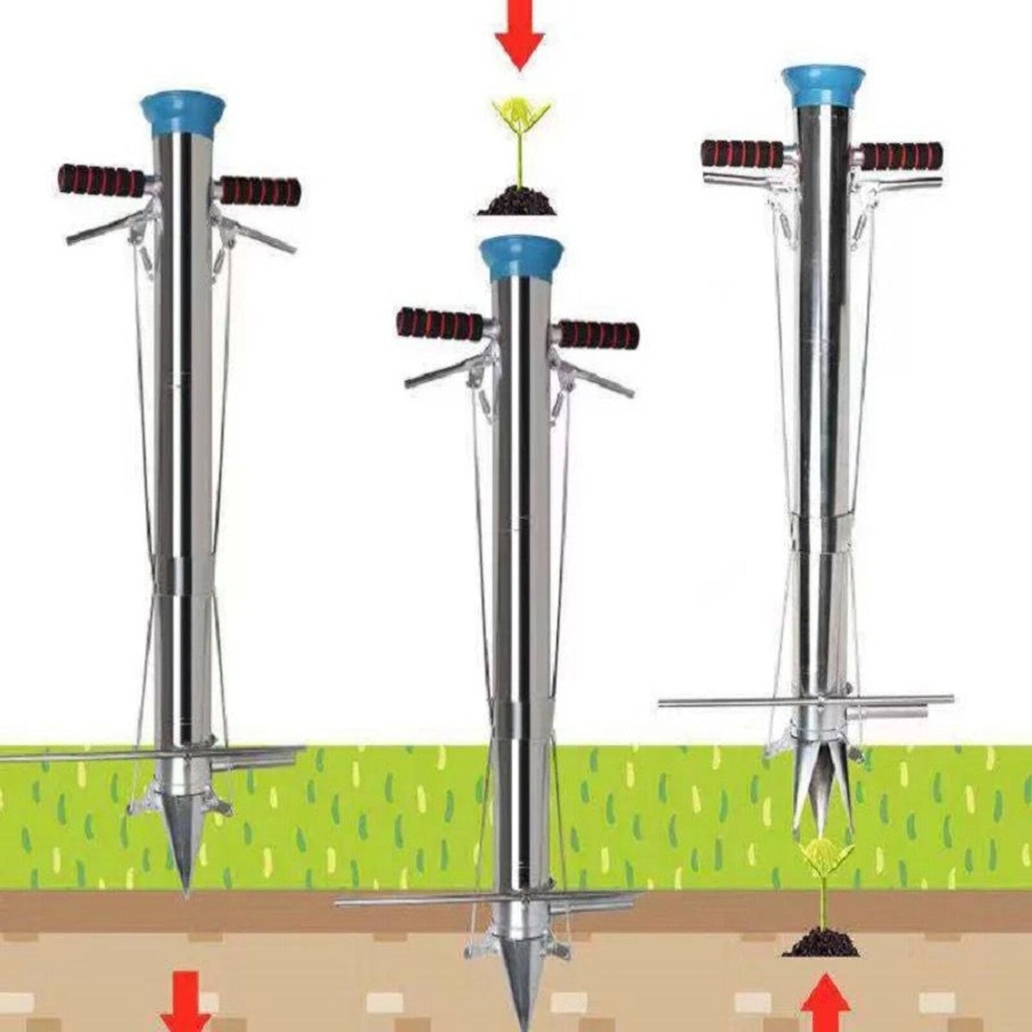 Jardiniera manuală superioară pentru legume, răsaduri și flori - Hammer Tools