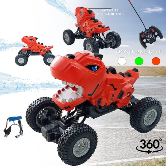 TELECOMANDA DINOSAUR 360 CU EFECT DE PULVERIZARE APA BURGANTE