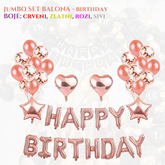 SET DE BALoane JUMBO ANIVERSARE