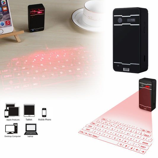 Proiector hologramă cu tastatură virtuală cu bluetooth pentru smartphone