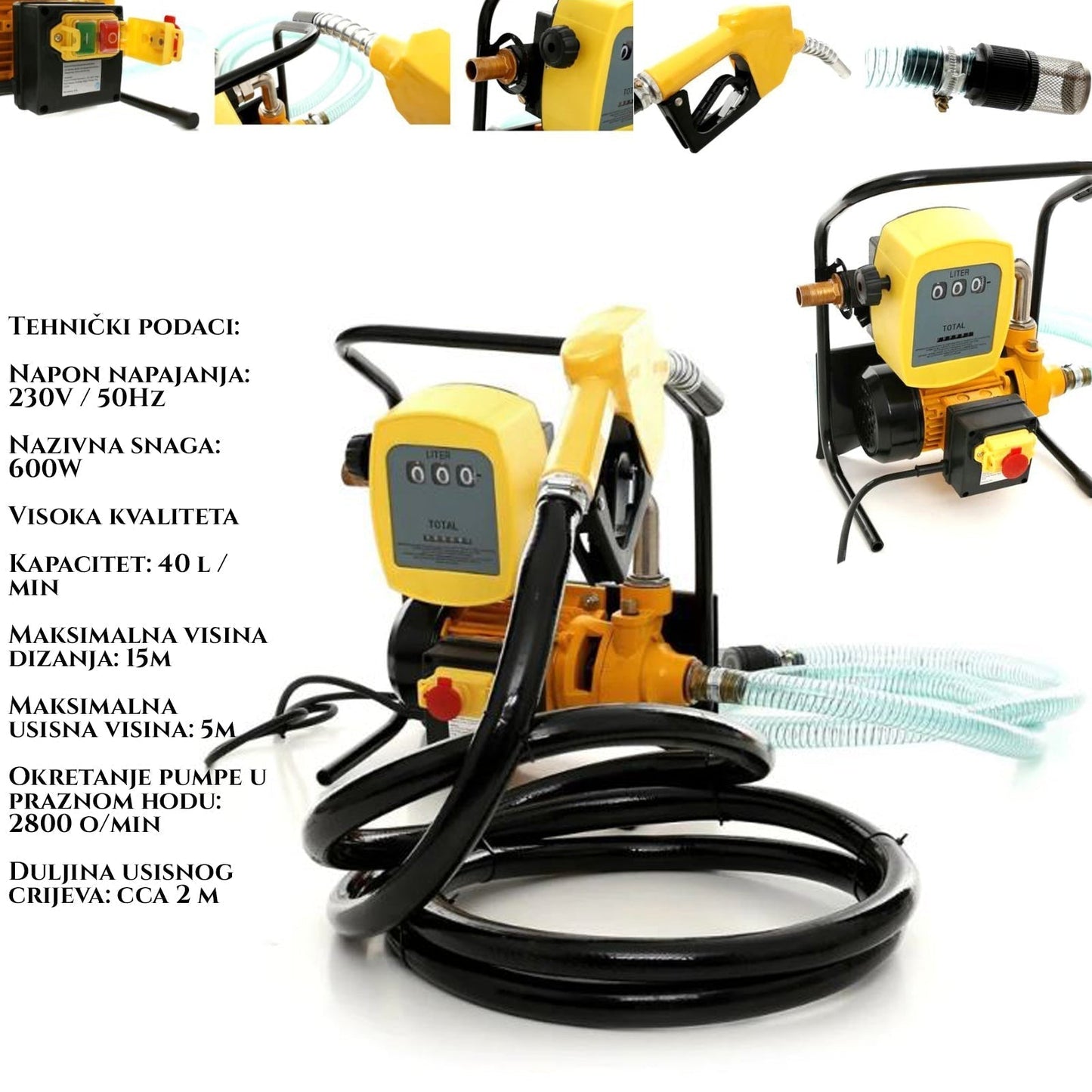 POMPA TRANSFER COMBUSTIBIL 220V
