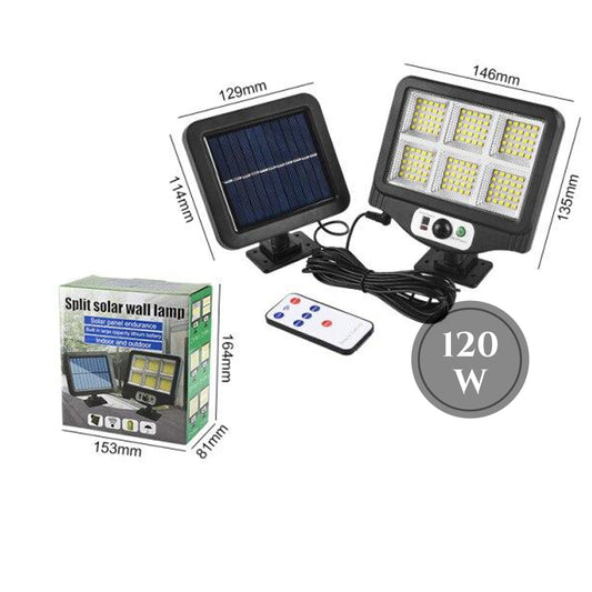 REFLECTOR SOLAR 120W CU SENSOR DE LA DISTANTA CU CABL PRELUNGATOR 2 BUC.