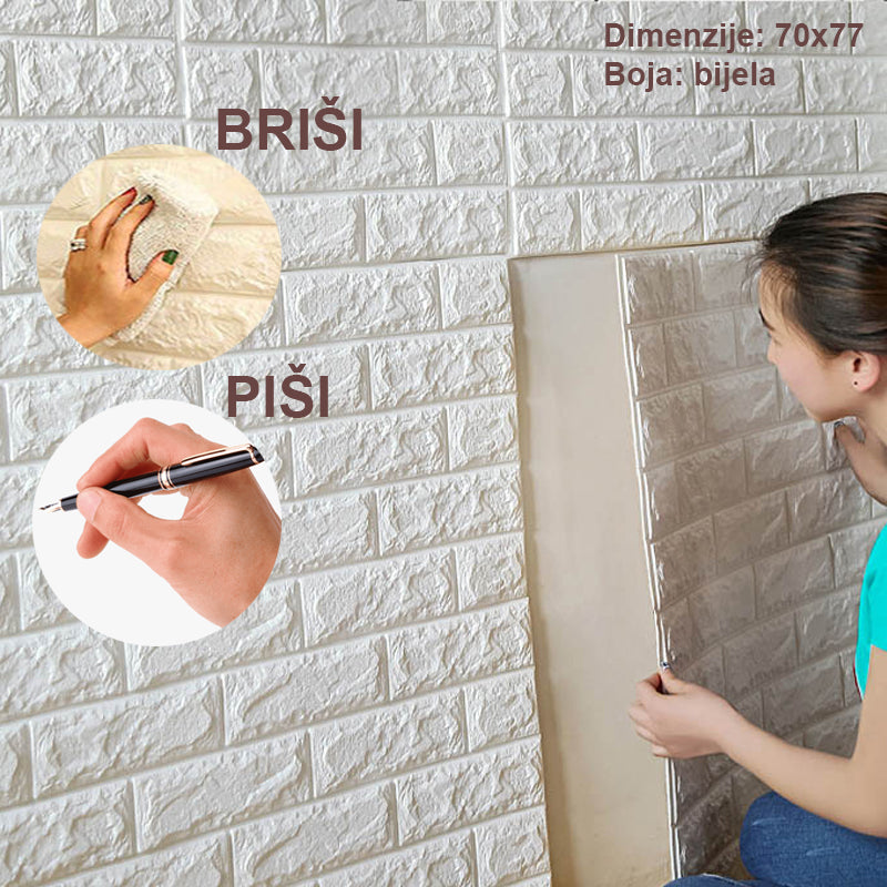 AUTOCOLENTE DE PERETE CU ASPECT 3D 70X77